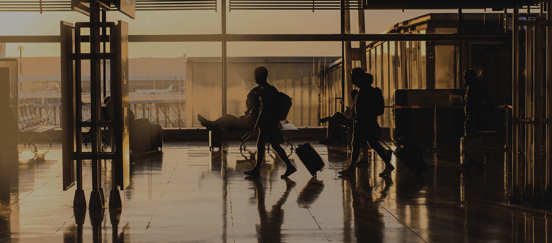 Airport terminal background